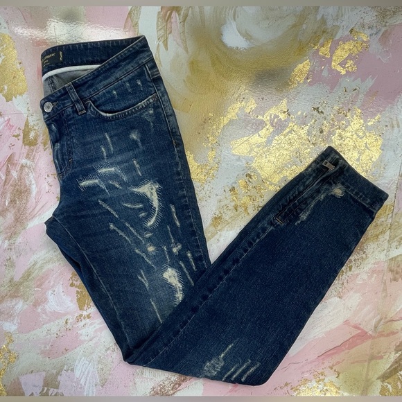 Dolce & Gabbana Denim Pretty Ripped Distressed Ankle Skinny Jeans 40/4 - Picture 5 of 12